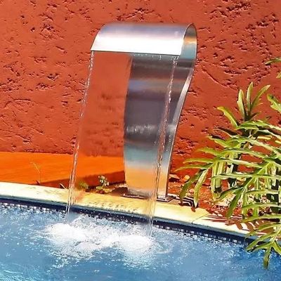 Metall-Schwimmbad-Zubehör SPA Edelstahl Brunnenkopf Kaskade Außenwasserfall