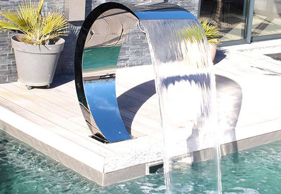 Künstliche Edelstahl-Schwimmbad-SPA-Pool-Ausrüstung Kaskadenwasserfall