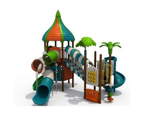 OEM Außenwasser-Spielplatz-Ausrüstung Plastikrutsche für Kinder