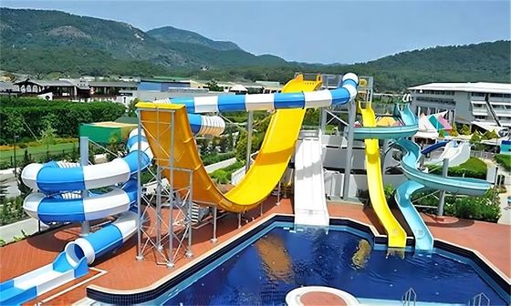 ODM Außenvergnügen Wasserpark Spielplatz Ausrüstung Spiralrutsche