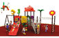 Kundenspezifische Kinder Chinas parken Ausrüstungs-Spielplatz, den großes Plastikdia-Schwingen im Freien für Kinder einstellt