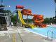 Themenpark Fahrten Wasserspiele Outdoor Spiele Glasfaser Schwimmbad Rutschen für Kinder