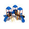 ODM LLEPE Outdoor-Spielplatz Spielhaus mit Rohr-Plastikrutschen