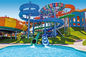 OEM Außen-Aqua-Vergnügungspark Wassersport Spiele Pool Glasfaser Rutsche für Kinder