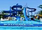 OEM Wasserpark Ausrüstung Schwimmbad Fahrten Heiß getaucht Galvanisierte Stahlglasfaser Rutsche