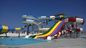 12mm Glasfaser Wasserrutsche für Kinder Außenmarkt Wasserpark Schwimmbad Fahrten