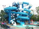 3m hohe Glasfaser Wasserrutsche Kinder Spielplatz Fahrten zum Pool
