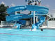 3m hohe Glasfaser Wasserrutsche Kinder Spielplatz Fahrten zum Pool