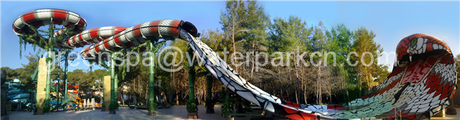 2 Menschen/1 Menschen Aqua-Park-Ausrüstungs-Fiberglas-Wasserrutsche 12 m-Höhe