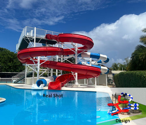 Aktuelle Unternehmensnachrichten über Dominikanische Kunden wiederholen den Kauf von hochwertigen Wasserparkgeräten für verschiedene Orte