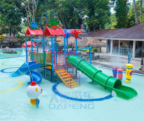 Buntes Spielplatz-Wasserrutsche-Kinderfiberglas-Pool-Dia RoHS genehmigte