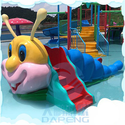 Aqua Park Mini Pool Slide-Fiberglas-Caterpillar-Wasserrutsche CER genehmigte