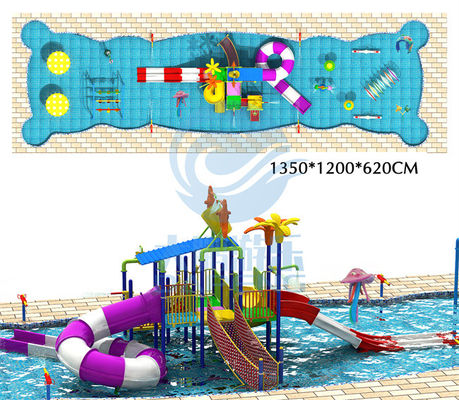 Hotel-Kinderswimmingpool-Antistatisches mit Wasserrutsche ROHS TUV SGS bestätigte