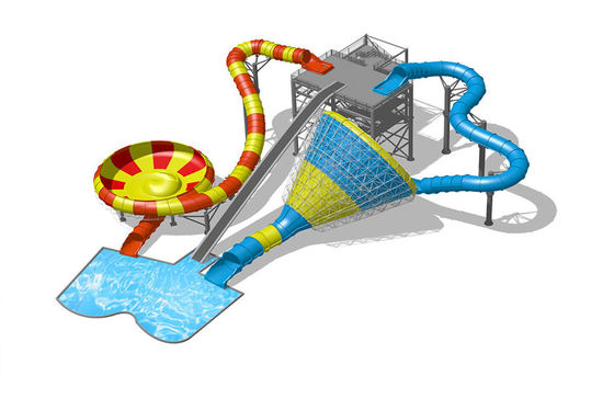 Ein guter Preis. Beständiges 14m Wasser-Park-UVdia-Handelsspritzen-Schüssel-und Tornado-Dia kombiniert Online