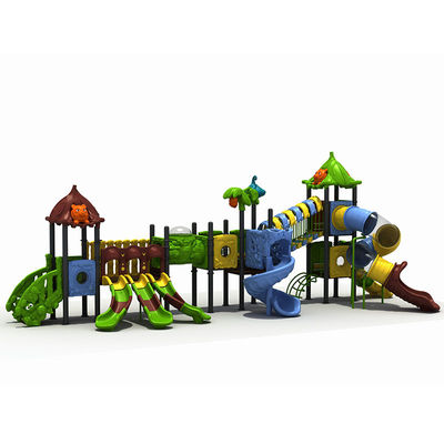 Ein guter Preis. ODM Farbenfrohe Freiluft-Spielplatz Kinder Spielplatz Plastik-Spielhaus-Slide Online