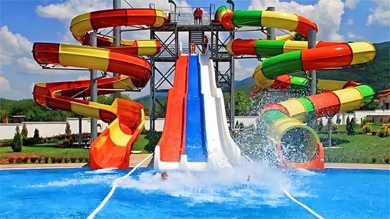 Ein guter Preis. 220m3/h Unterhaltung Kleine Wasserrutsche Kinder Wasserparkfahrten Online