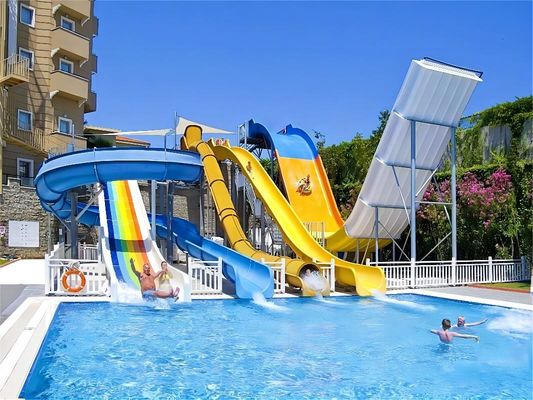 Ein guter Preis. Aquapark Wasserspiel Amusement Splash-Ausrüstung Glasfaser Wasserrutsche Online