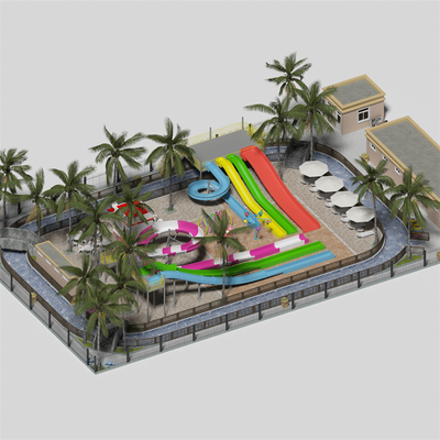 Ein guter Preis. 1500 Quadratmeter Indoor-Wasserpark mit Wasserrutschen Lazy River Wasserhaus Design für alle Altersgruppen Online