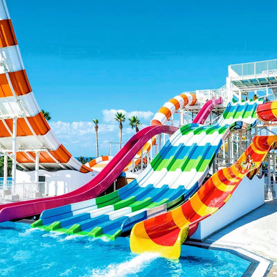 Ein guter Preis. Non-Inflatable Fiberglass Water Slide with 10 Years Service Life Ending with Pool for Kids and Adults Online