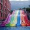 6 laufende Wasserrutsche Weg-Fiberglas-Mat Racer Water Slide Rainbows 10m-Höhe
