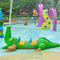 FRP-Krokodil-Spray-Tier-Wasser-Spray-Spiele mit Seat im Wasser-Park