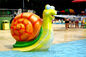 Tierart-Wasser-Spritzen-Auflagen-Kinder spielen Pool-Schnecken-Wasser-Spray-Spiele 1.2m
