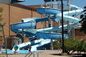 8m Breite Wasserpark-Rutsche Handel Handels-Glasfaser-Rutschen für private Pools