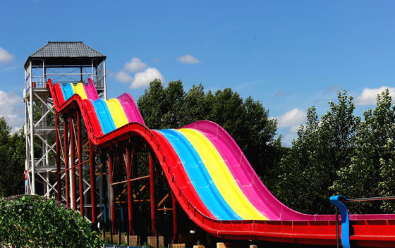 Kundengebundene Fiberglas-große Wasserrutsche Mat Racer Water Slides FRP für Erwachsene