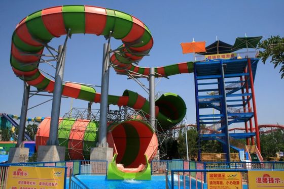Ein guter Preis. Breite Höhe der Aqua Park Slide Commercial Fiberglass-Pythonschlangen-Wasserrutsche-15m Online