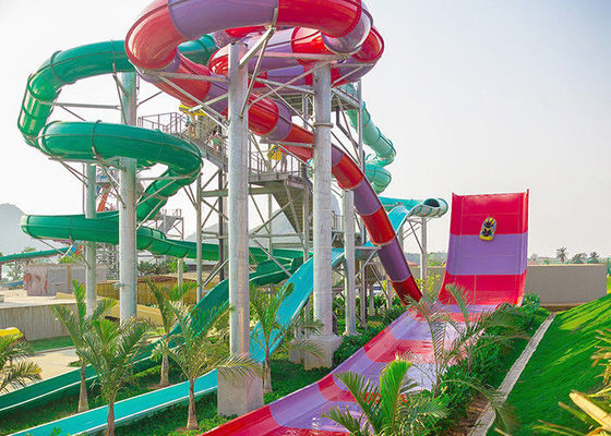 Ein guter Preis. Aqua Park Huge Outdoor Water-Dia-erwachsener Fiberglas-Bumerang Waterslide Online