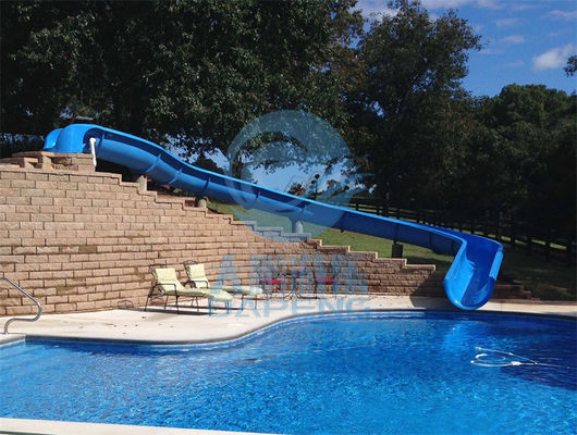 Kinderfiberglas-Hügel-Kurven-Wasserrutsche fertigten 1.2m - 2m Breite Höhen-0.8m besonders an
