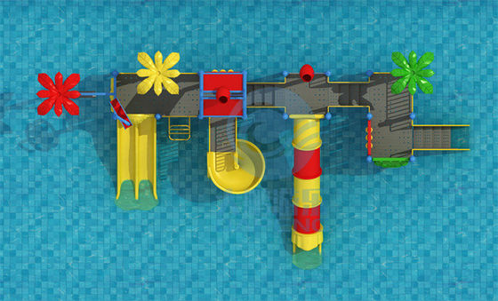 Ein guter Preis. Kinderspielplatz-Schwingen-Dia-Fiberglas-Schwingen-Satz-Wasserrutsche im Freien Online