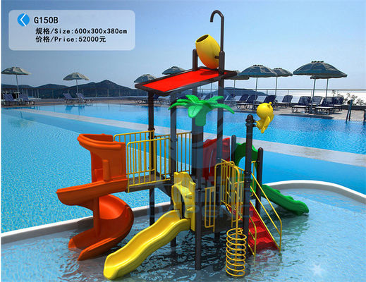 Ein guter Preis. Der Garten-Wasserrutsche-Fiberglas-kleines Wasserrutsche-Pool HDG-Stahlkinder Online