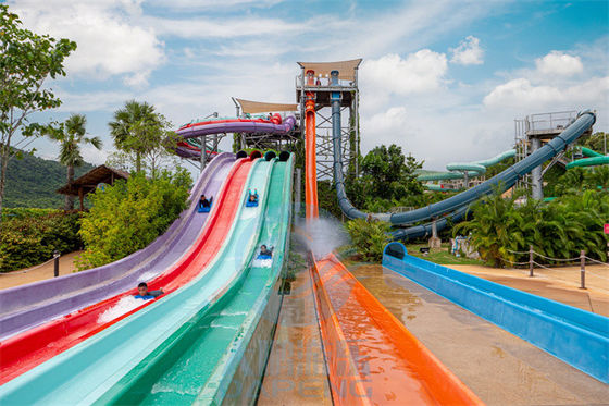 Wasser-Park-Torsion Aqua Drop Water Slide Fiberglass mit einem Produkteinführungs-Kapsel-Anfang