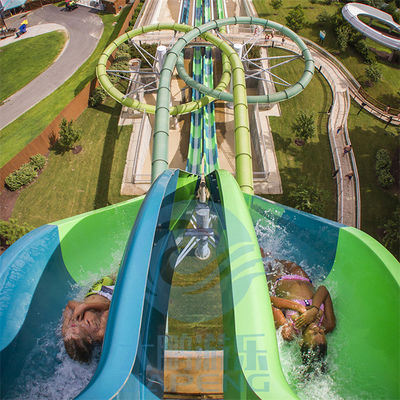 Torsion Aqualoop-Wasserrutsche-doppeltes Fiberglas-Wasser-Park-Gerinne-Pool-Dia