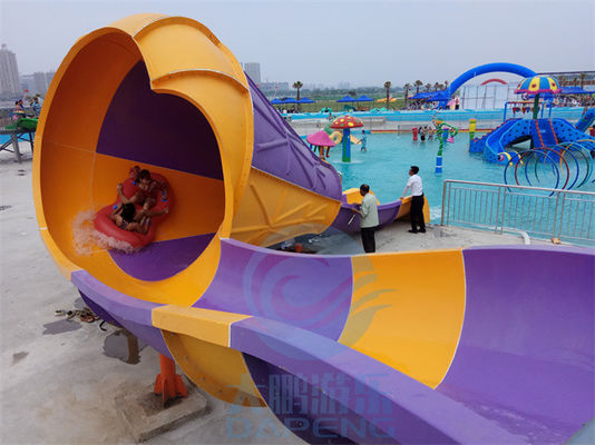 Kleine Tornado-Wasserrutsche-Sprecher-Form-Fiberglas-Pool-Wasserrutsche für Kinder