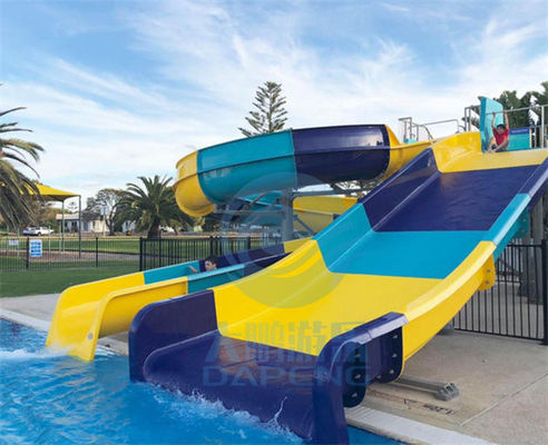 Ein guter Preis. Fiberglas-Swimmingpool-Wasserrutsche-Weststrand-Park-Erholungsort Aqua Slide Sets Online