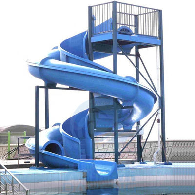 Ein guter Preis. Wirbelsturm-Swimmingpool-Wasserrutsche-einteiliges Fiberglas-blaue Farbe für Aqua Park Online