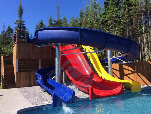 Höhe Hotel-Swimmingpool-Wasserrutsche-Fiberglas-Aqua Park Equipments 4.5m