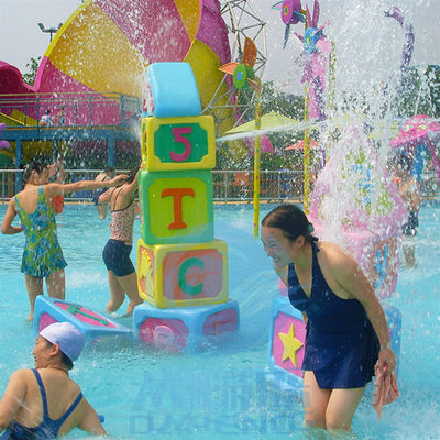 Glasfaser-Wasser-Spritzen-Auflagen-korrosionsbeständiger Block-errichtende Spray-Spielwaren