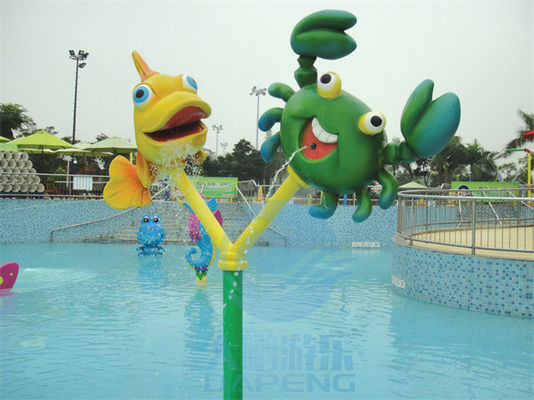 Fiberglas-Fisch-und Krabben-Spray stellte Spielwaren für Kinder Aqua Park Splash Zone ein