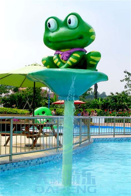 Kinder-Aqua Park Equipment Water Squirting-Tiere, die auf einem Polen stehen