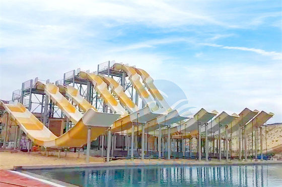 Ein guter Preis. Fliegen-Wasserrutsche-Rampen-Fade Oxidation Resistant For Water-Park des Fiberglas-Beleg-N Online