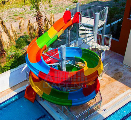 Antiultraviolettes verblassen Swimmingpool-Wasserrutsche-Fiberglas-bunte Wasserrutsche