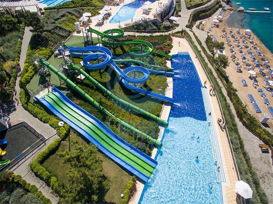 Ein guter Preis. Hügel-Wasserrutsche-Gruppe des Erholungsort-Strand-FRP fertigte große Wasserrutsche für Erwachsene besonders an Online
