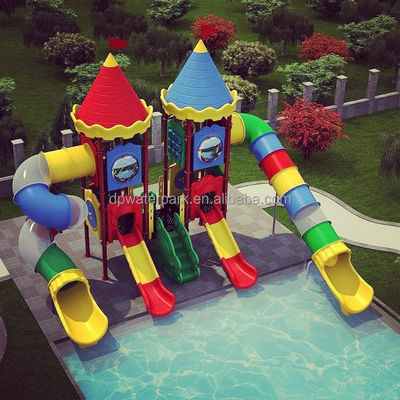 China-Kinder parken Spielplatz-im Freien Plastikdia Spielplatzgeräte-Kindergarten-Aqua Park Water Games Pools