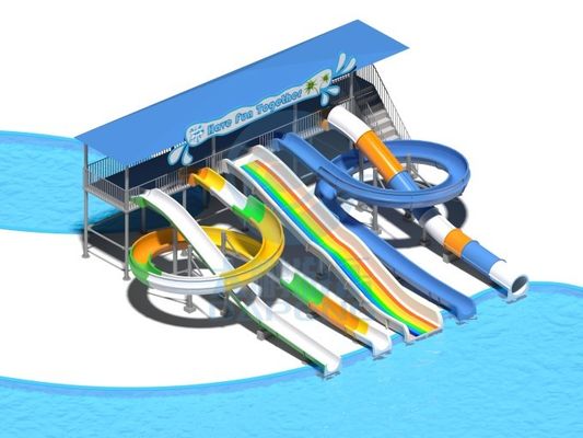 Wasservergnügungspark Attraktion Wasserspiele Spielfahrten Ausrüstung Rutsche Für Kinder Schwimmbad