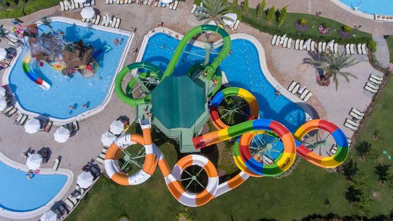 Vergnügungspark Rides Große Spielgeräte über dem Boden Pool Rutsche Kinder