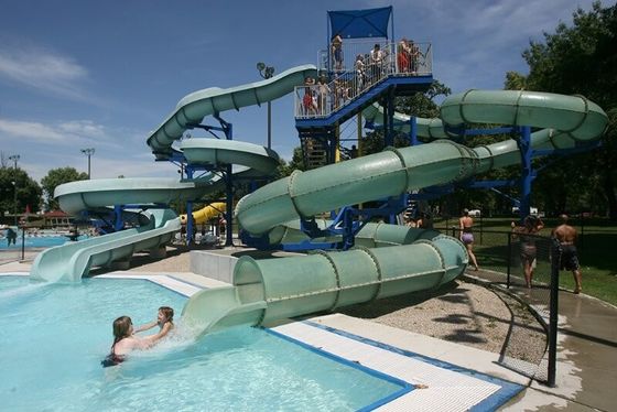 Wasser-Spiel-Kinder-Rohr-Rutscher-Set Glasfaser-Park-Spielzeug-Ausrüstung für den Pool
