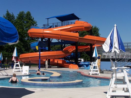 Ein guter Preis. Außen-Übungspark Wasserpark Ausrüstung Glasfaser Rutsche Für Außenpool Online